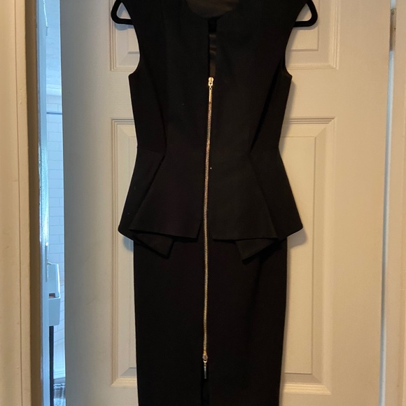 Ted Baker Black Peplum Dress - Picture 2 of 7